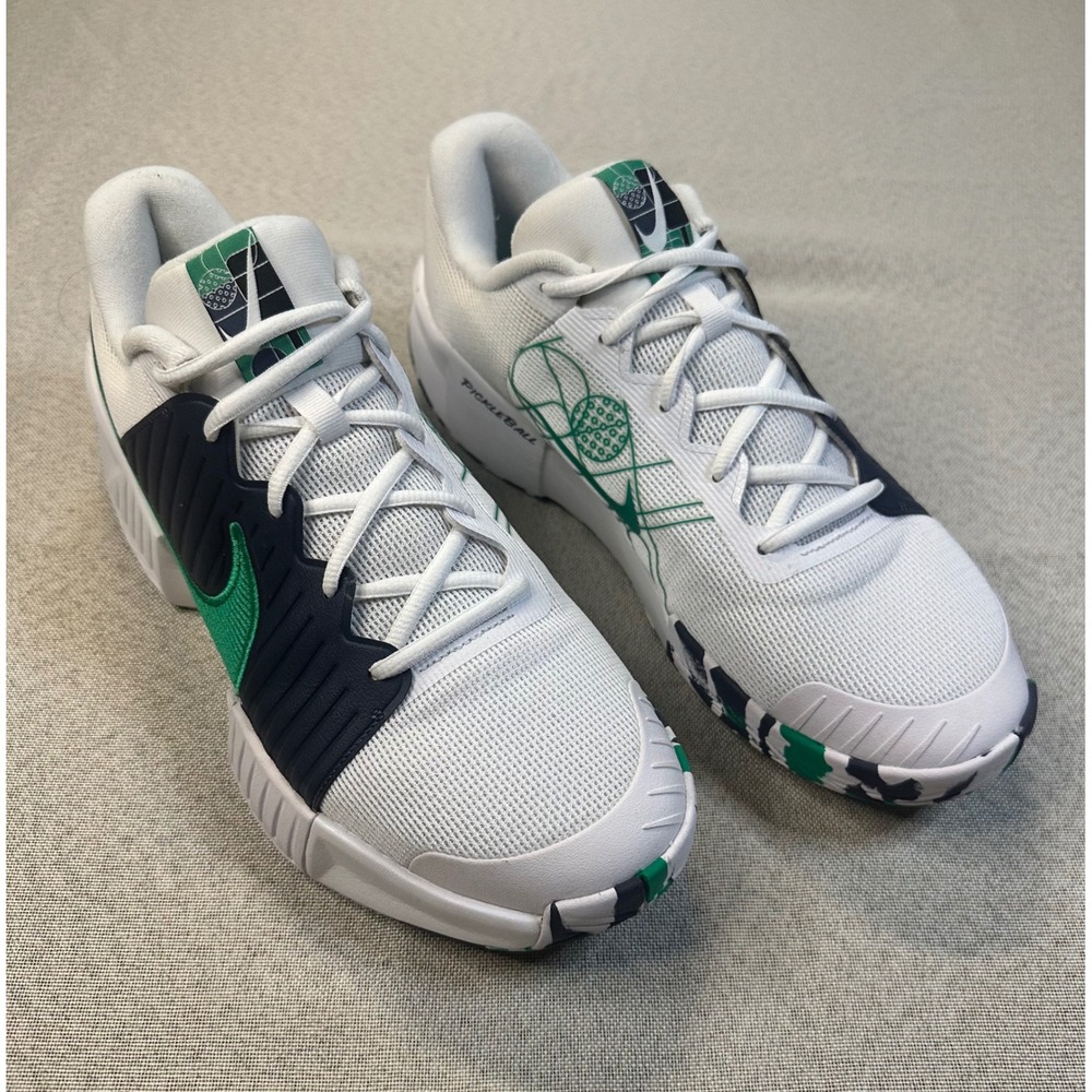 Nike Zoom Court Lite 3 Pickleball Mens White Green Navy FQ4154-101 Shoes